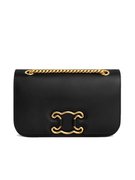 Medium Bag Triomphe Frame in Shiny Calfskin Black - Leather Women's Bag - Bagsfits