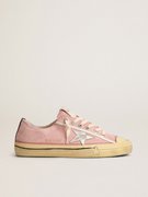 V-Star Ltd In Baby Pink Suede With Silver Star - Women's Designer Shoes