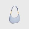 Arctic Blue Medium Strap Ava Bag In Smooth Calfskin - Leather Women's Handbag - Bagsfits