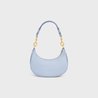 Arctic Blue Medium Strap Ava Bag In Smooth Calfskin - Leather Women's Handbag - Bagsfits