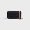 Black Chain Shoulder Bag Cuir Triomphe In Shiny Calfskin - Leather Women's Handbag - Bagsfits