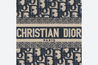 Blue Dior Oblique Embroidery Small Book Tote Bag - Leather Women's Handbag - Bagsfits