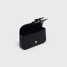 Black Chain Shoulder Bag Cuir Triomphe In Shiny Calfskin - Leather Women's Handbag - Bagsfits