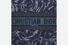 Blue Dior Roses Embroidery Large Book Tote - Leather Women's Handbag - Bagsfits