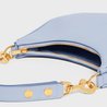 Arctic Blue Medium Strap Ava Bag In Smooth Calfskin - Leather Women's Handbag - Bagsfits