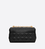 Black Supple Cannage Medium Caro Bag - LEATHER WOMEN'S CROSSBODY BAG