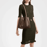 Monogram Canvas and Leather Handbag NeoNoe - Crossbody Bucket Bag