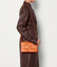 Burned Orange Cassette Leather Bag - Leather Women's Handbag - Bagsfits