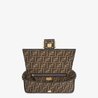 Brown Baguette Fabric Bag - Women’s Leather Bag