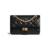 Black Aged Calfskin Mini 2.55 Handbag - Leather's Women Shoulder Bag