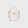 Rice Teen Bucket 16 In Smooth Calfskin - Leather Women's Handbag - Bagsfits