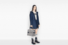 Blue Toile de Jouy Embroidery Small Book Tote - Women’s Leather Bag