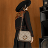 Beige & Ebony GG Blondie Medium Bag - Leather Women's Handbag - Bagsfits
