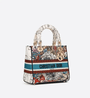 Latte Multicolor Medium Lady D-Lite Bag - Leather Women's Handbag - Bagsfits
