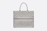 Black and White Houndstooth Embroidery Small Book Tote - Women’s Leather Bag
