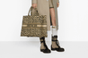 Beige Multicolor Mizza Embroidery Book Tote Bag - Women’s Leather Bag