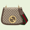 Beige & Ebony GG Blondie Medium Bag - Leather Women's Handbag - Bagsfits