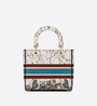 Latte Multicolor Medium Lady D-Lite Bag - Leather Women's Handbag - Bagsfits