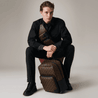 Dean Backpack Monogram Macassar - Leather Men's Backpack