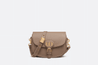 Warm Taupe Grained Calfskin Medium Bobby Bag - Leather Women's Handbag - Bagsfits