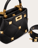 Small Roman Stud The Handle Bag in Nappa - Leather Women's Handbag - Bagsfits