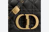 Black Supple Cannage Calfskin Small Caro Bag - Women’s Leather Bag