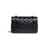 Black Lambskin Mini Flap Bag - Leather's Women Shoulder Bag