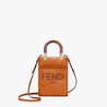 Mini Sunshine Shopper Bag - Leather Women's Handbag - Bagsfits