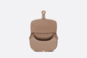 Warm Taupe Grained Calfskin Medium Bobby Bag - Leather Women's Handbag - Bagsfits