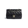 Black Lambskin Mini Flap Bag - Leather's Women Shoulder Bag