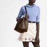 Monogram Canvas and Leather Handbag NeoNoe - Crossbody Bucket Bag