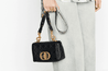 Black Supple Cannage Calfskin Small Caro Bag - Women’s Leather Bag