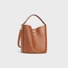 Tan Bucket 16 Bag In Smooth Calfskin - Leather Women's Handbag - Bagsfits