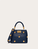 Small Roman Stud The Handle Bag in Nappa - Leather Women's Handbag - Bagsfits