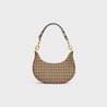 Green Medium Strap Ava Bag In Textile And Calfskin - Leather Women's Handbag - Bagsfits