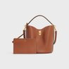 Tan Bucket 16 Bag In Smooth Calfskin - Leather Women's Handbag - Bagsfits