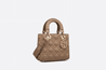 Warm Taupe Cannage Lambskin Small Lady My ABCDior Bag - Leather Women's Handbag - Bagsfits