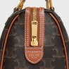 Tan Small Boston In Triomphe Canvas And Calfskin - Leather Women's Handbag - Bagsfits