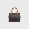 Tan Small Boston In Triomphe Canvas And Calfskin - Leather Women's Handbag - Bagsfits