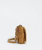 Caramel Chain Cassette Leather Bag - Leather Women's Handbag - Bagsfits