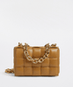 Caramel Chain Cassette Leather Bag - Leather Women's Handbag - Bagsfits