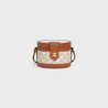 White Medium Tambour Bag In Triomphe Canvas And Calfskin - Leather Women's Handbag - Bagsfits