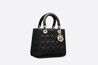 Black Cannage Lambskin Medium Ultramatte Lady Bag - Women’s Leather Bag