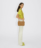Caramel Chain Cassette Leather Bag - Leather Women's Handbag - Bagsfits