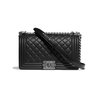 Black Calfskin Medium Boy Bag - Leather Women's Handbags