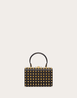 Rockstud Alcove Grainy Calfskin Box With All Over Studs Leather Bag - Leather Women's Handbag - Bagsfits