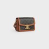 Tan Teen Triomphe Bag In Triomphe Canvas And Calfskin - Leather Women's Handbag - Bagsfits