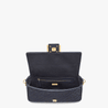 Baguette Canvas Bag - Leather Women's Handbag - Bagsfits