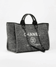 Black Large Shopping Bag - Leather Women's Handbags - Bagsfits