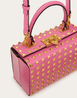 Rockstud Alcove Grainy Calfskin Box Bag With All Over Stud - Leather Women's Handbag - Bagsfits